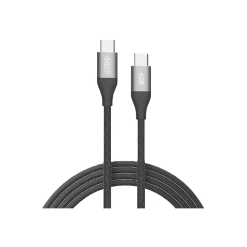 QCY DC21 60W Braided Type-C to Type-C Cable at the best price in Bangladesh at Rajshahi Gadget Hub