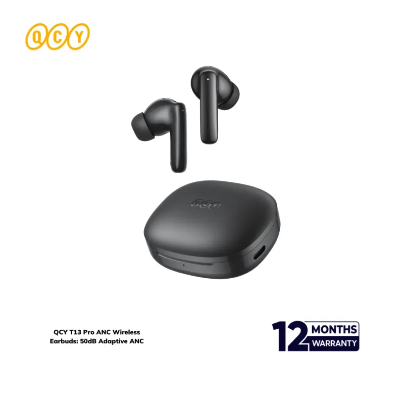 QCY T13 Pro ANC Wireless Earbuds (HT23) at the best price in Bangladesh at Rajshahi Gadget Hub
